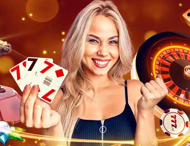 777-casino-review-intro-afbeelding-dame-met-speelkaarten